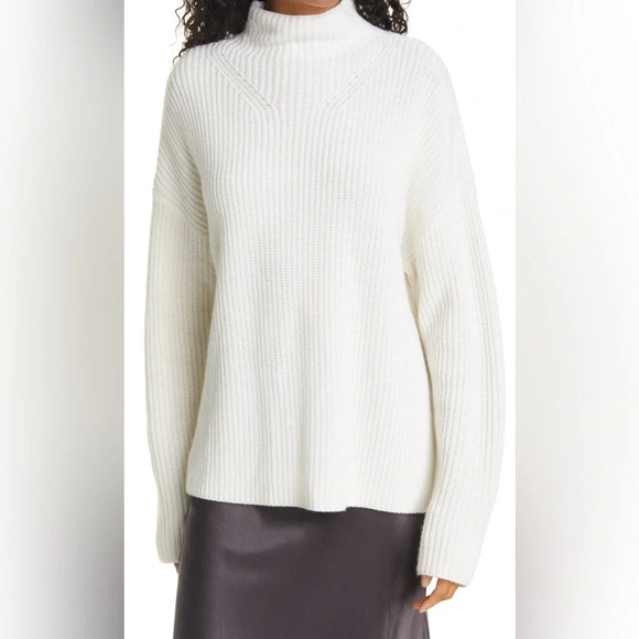 Rails Tops - Rails Claudia Oversize Shaker Stitch Sweater in Ivory